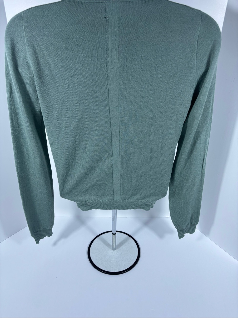 Rick Owens Strobe FW22 Aqua Virgin Wool Sweater – Size M - Picture 2 of 10